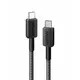ANKER 322 USB-C to USB-C Cable (6ft Braided) B2B - Europe (excluded UK plug) Black Iteration 1