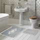 Lessentiel Maison Set 2 prostirke za kupatilo Sivi