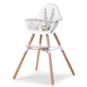 Childhome Visoki stol za hranjenje Evolu Natural/White