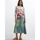 Desigual Pulover rumena / zelena / rdeča / črna