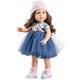 Lutka Paola Reina Soy Tú - Ashley, u plavoj haljini od tila i kapom , 42 cm