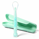 BabyOno Be Active Suction Baby Spoon žličica + omot Green 6 m+ 1 kom