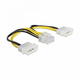 Delock adapter DC 2xMolex M-8pin EPS 83410