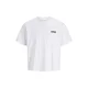 JACK & JONES Majica JORKEN  roza / črna / bela