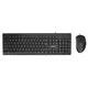 Everest KM-515 YU crna Tastatura+miš US