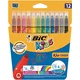 Bic Otroški markerji, komplet 12 barv