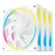 Ventilator za ohišje DeepCool FL12 SE 3-IN-1 ARGB, PWM, 120mm, 3-pack, bel