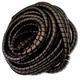 shumee 10 metrov črnega PVC kabla 08-10 mm - cevi - spirale - vzmetnega ovoja