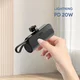 Power bank prenosiva baterija privezak 5000mAh lightning crna
