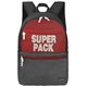 Školski ruksak S. Cool Super Pack - Red and Black, s 1 pretincem