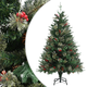 Božićno drvce sa šiškama zeleno 120 cm PVC i PE