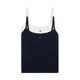 Tommy Jeans Top ESSENTIAL mornarska/bela