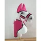 shumee Komplet Hobby Horse A4: preproga + muharski klobuki - temno roza