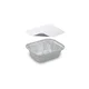 Skleda (ALU) kvadratna 130 x 103 x 43 mm 250 ml + pokrov [20 kompletov]