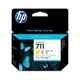 kartuša HP 711 Yellow 3-Pack, original