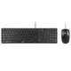 Genius slim star C126 USB US crna tastatura+ USB crni miš