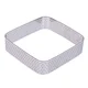 BRUNBESTE Perforiran pekač za tartlete, kvadraten, 7,5 x 7,5 x v 2 cm, z robom za tartlete