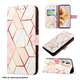 Maska za Samsung A55 5G/ A556B geometry na preklop Marble roze