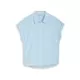 TOM TAILOR DENIM Bluza svetlo modra/bela