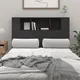 Vidaxl vidaXL Vzglavje postelje s policami, črno, 120x18,5x102,5 cm