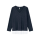 SHEEGO Pulover temno modra/bela
