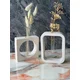 Aberto Design Set vaza Glamour Candle 6ST, 2 komada, Bijela