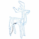 Vidaxl Božična figura severni jelen hladno bel 76x42x87 cm