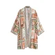 Next Kimono svetlo zelena/mandarina/roza/volneno bela