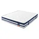 Songmics Vzmetnica z žepki v 7 conah in gel spominsko peno H3 srednje trda 180x200x25 cm modra