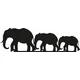 Wallity Zidna dekoracija Elephants, 15x50cm, Crna