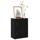 Regal za knjige crni hrasta 40x24x52 cm od konstruiranog drva