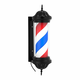 Barber Pole - okreće se i osvjetljava - 380 mm visina - 31 cm od zida - crni okvir