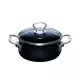 RIESS Kozica s pokrovom Black Magic 16cm/1l/dva ročaja/emajl, (5000198697)