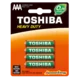 Bateria Toshiba R03 (AAA) alkalne baterije, 4 kosi