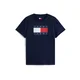 Tommy Jeans Majica mornarska/rubin rdeča/bela