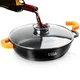 shumee Globoka granitna ponev s steklenim pokrovom TERRUNA AROMA 32 cm, 4,7 l