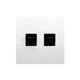 Računalniška vtičnica RJ45 + telefonska vtičnica RJ11 BMF5T.02/11 Osnovni modul bela