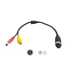 shumee Redukcijski adapter 4-pinski vtič (stran monitorja) na RCA (stran kamere)