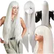 shumee Dolga bela lasulja 100 cm cosplay anime manga lasje ravne frufru kapa