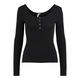 Pieces Ženska majica s kratkimi rokavi PCKITTE Slim Fit 17101437 Black (Velikost XXL)