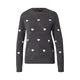 VERO MODA Pulover VMDOFFY INTARSIA temno siva/bela