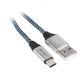 slomart Kabel TRACER USB-C M/M 2.0, 1m, črn/modri