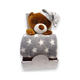 Bbo b200003 set igračka + ćebence sleeping bear - grey ( B200003-2 )