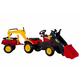 SHUMEE Traktor s prikolico in žlico na pedala Benson Red