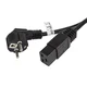 Lanberg Napajalni kabel CEE 7/7 - IEC 320 C19, 1.8m, 16A, VDE, črn