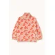 Otroška jakna Tinycottons CHERRIES POLAR JACKET oranžna barva, AW25-568