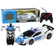 slomart LEAN TOYS Policijski avto RC 2v1 robot, z zvoki in lučmi