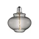 LED-žarnica Lucande v obliki zvonca, E27, 4 W, premer 16 cm, 1800 K, dimna - dimno siva - Steklo