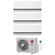 LG trojček Premium Deluxe DualCool AI AIR (Wind Free) 1 x MU3R21.U23 7,3kW zunanja enota/1 x notranja H12S1DA 3,5kW + 2 x notranja H09S1DA 2,5kW - LG
