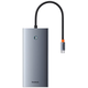 Baseus PortalJoy USB-C 13in1 hub to HDMI+DP+VGA+C+USB+PD+RJ45+SD/TF+3.5mm (gray)